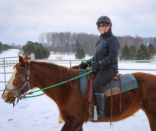Horseback Rides at Boyne Mountain Resort winter 